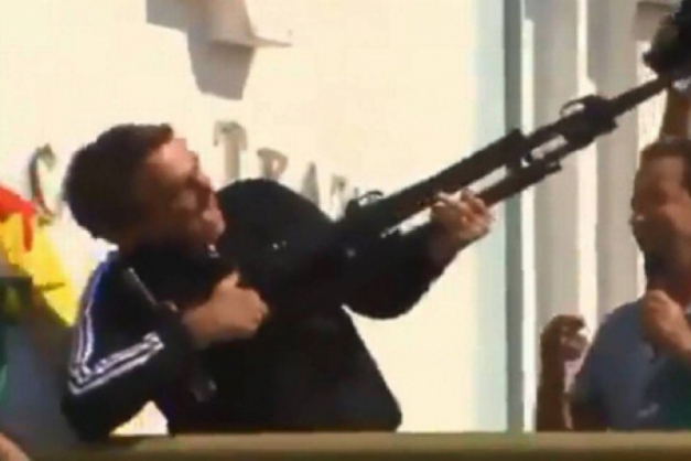 Macaque in the trees