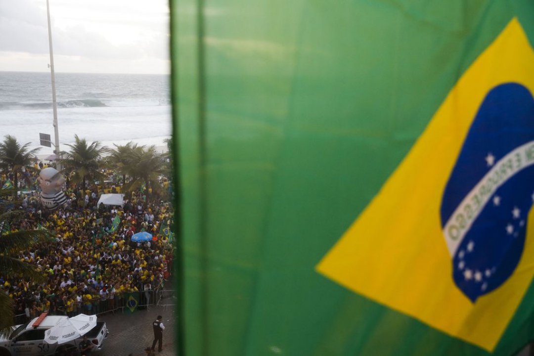 Eleitores de Jair Bolsonaro celebram vitória (Foto: Fernando Frazão/Agência Brasil )