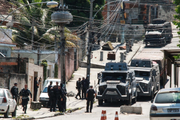 Macaque in the trees