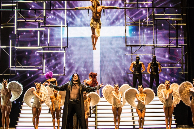 Macaque in the trees