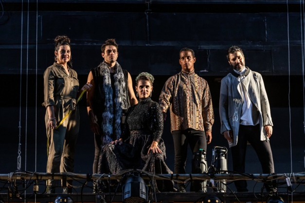 Macaque in the trees