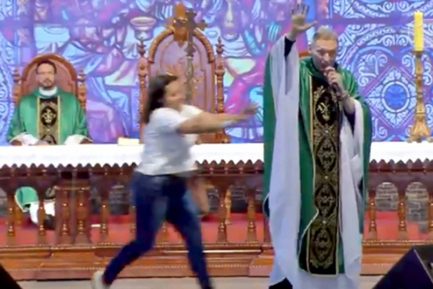 Macaque in the trees