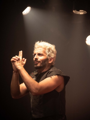 Macaque in the trees