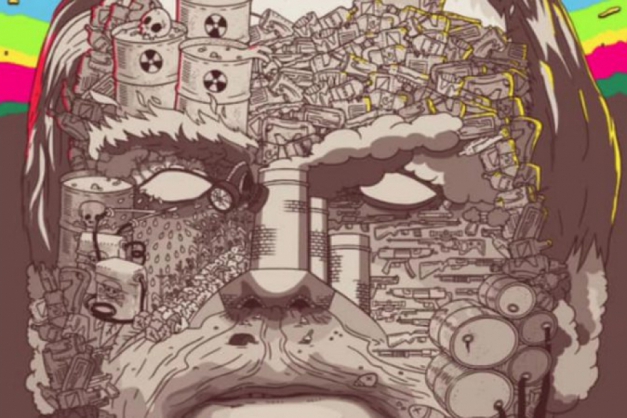 Macaque in the trees