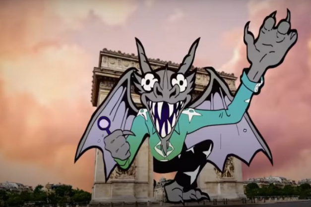 Macaque in the trees