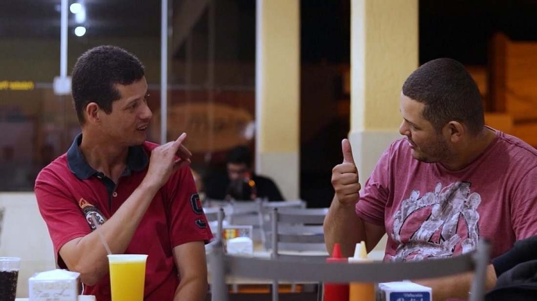 Macaque in the trees