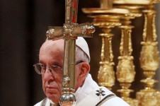 Papa Francisco na Bas&iacute;lica de S&atilde;o Pedro, no Vaticano