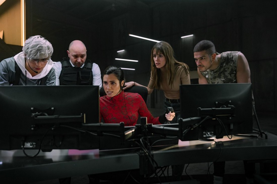 Macaque in the trees