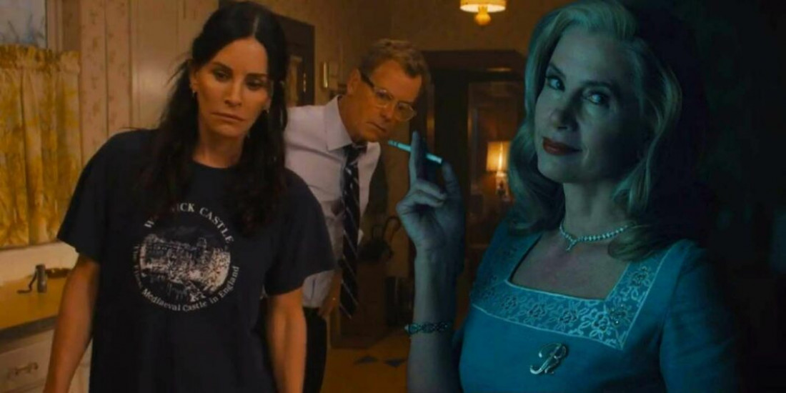 'Shining Vale': Courteney Cox e Greg Kinnear fazem um casal que vive numa antiga casa assombrada pela moradora original, feita por Mira Sorvino, nesta comédia de terror original do Starz Macaque in the trees