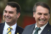 Fl&aacute;vio Bolsonaro e Jair Bolsonaro