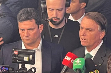 Sergio Moro aparece ao lado de Bolsonaro e diz que convergências com ele são maiores