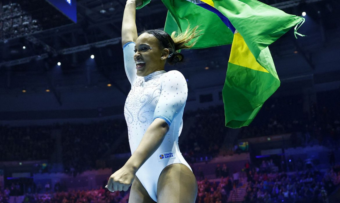 Rebeca Andrade conquista mais um ouro no Pan, agora na trave