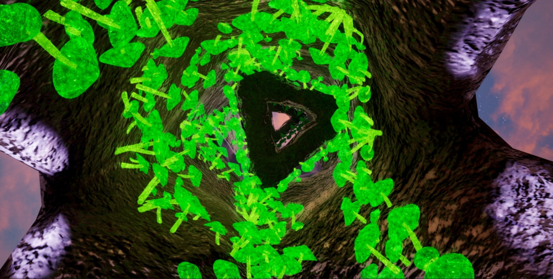 Macaque in the trees