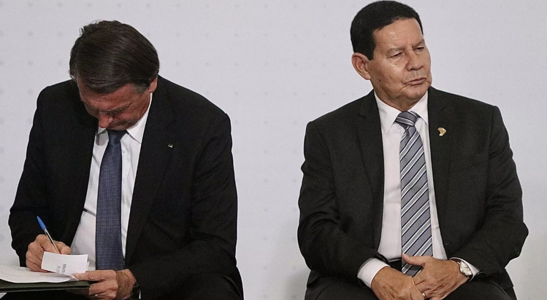 Mourão tras los ataques de los hijos de Bolsonaro: ‘No me meto en pantano ni me rebajo’.