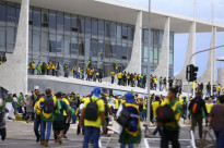 Bolsonaristas na invasão ao Palácio do Planalto