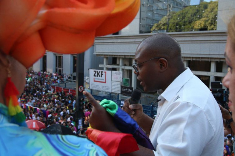 Macaque in the trees