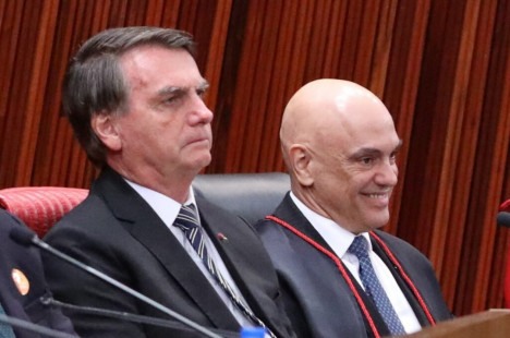 Bolsonaro e Moraes frente a frente, em campos opostos, para todo mundo ver