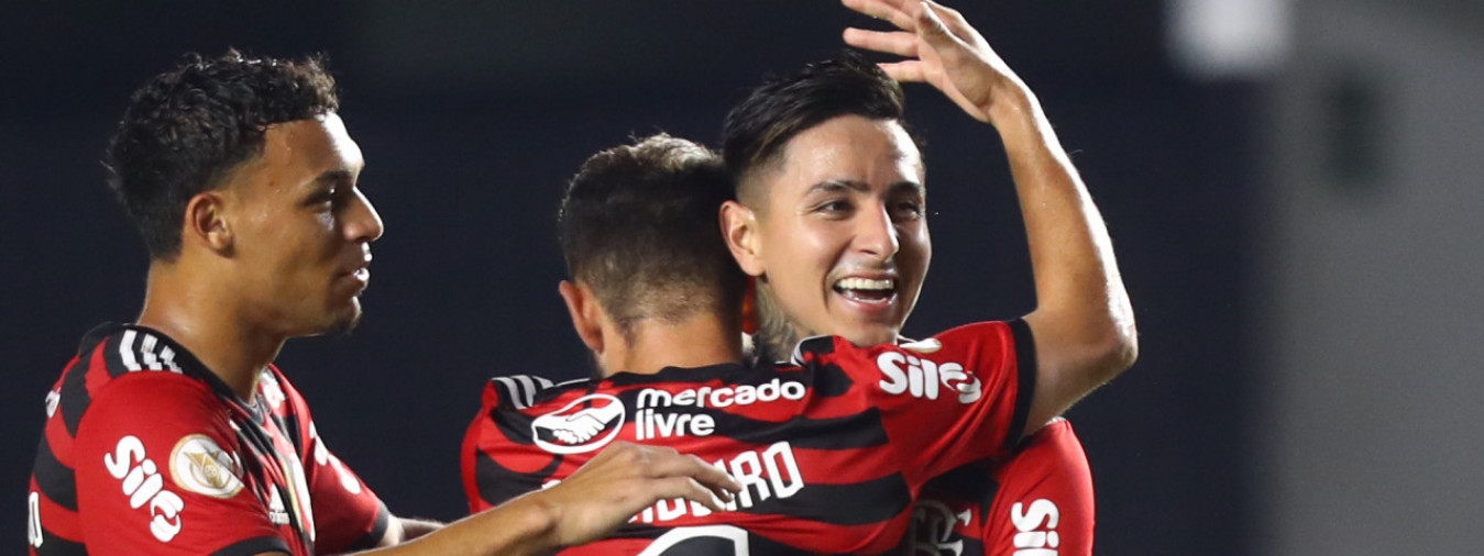 Pulgar e Everton Ribeiro comemora gols Macaque in the trees