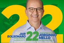 Lei foi sancionada pelo governador bolsonarista Jorginho Mello (em foto de campanha)