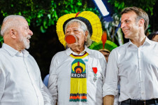 Lula, Raoni e Macron