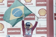 Ayrton Senna em 1991. Foto do Acervo do Jornal do Brasil. Licenciamentos: cpdoc@jb.com.br