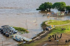 Policiais Federais envolvidos nas ações das enchentes do Rio Grande Sul se preparam nessa manhã de sexta-feira para ajudar a população de Porto Alegre