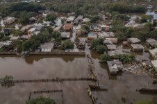 Eldorado do Sul, no RS, vista do alto ap&oacute;s as enchentes de maio/24