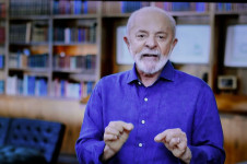 Lula durante o pronuncionamento