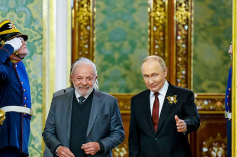 Lula e Putin, essa semana, em Moscou