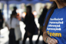 Estudantes no segundo dia de provas do Enem 2024, na Unip Vergueiro, em S&atilde;o Paulo
