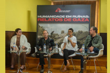 A M&eacute;dicos Sem Fronteiras promoveu nesta semana na Associa&ccedil;&atilde;o Brasileira de Imprensa (ABI), no centro do Rio de Janeiro, encontro com profissionais para contar sobre a situa&ccedil;&atilde;o humanit&aacute;ria na Faixa de Gaza