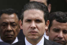 O presidente da C&acirc;mara, Hugo Motta: pedido de 'empr&eacute;stimo' a Vorcaro 'para a cunhada'
