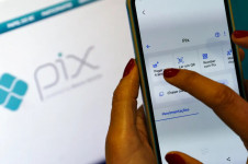 Aplicativo banc&aacute;rio para pagamento financeiro em pix