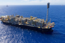 A plataforma P-74, que opera no pr&eacute;-sal da Bacia de Santos