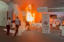 Incêndio na COP aconteceu em um estande e foi menor que a repercussão orquestrada pela oposição