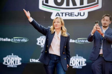 Meloni discursou em evento de seu partido