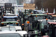 Agricultores europeus invadem Estrasburgo, sede do Parlamento da UE, para protestar contra acordo com Mercosul