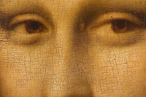 O olhar da Mona Lisa de Leonardo da Vinci
