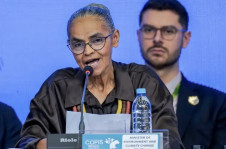 Ministra Marina Silva, durante cerim&ocirc;nia de abertura da conven&ccedil;&atilde;o de esp&eacute;cies migrat&oacute;rias COP15 Brasil Pantanal