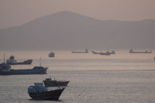 Navios e barcos no Estreito de Ormuz, Musandam, Om&atilde;