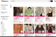 As tais 'blusinhas' no site de compras chin&ecirc;s AliExpress