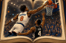 O 'tapinha' de OG Anunoby do NY Knicks entrou para os livros de hist&oacute;ria
