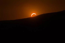 Eclipse em G&ecirc;nova, na Lig&uacute;ria, regi&atilde;o italiana que recebeu 94,8% de cobertura