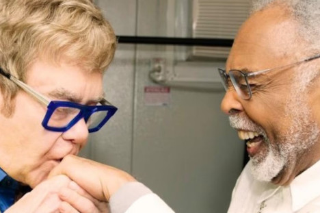 Elton John e Gilberto Gil se encontraram no Rio de Janeiro