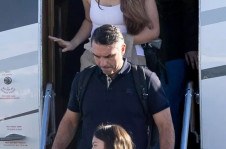 Flavio desembarcando em Miami